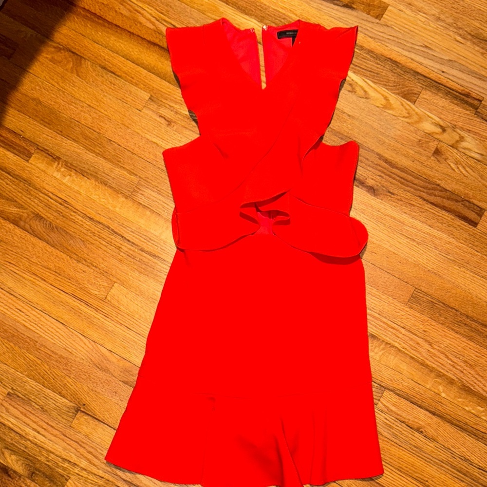 Vibrant Red Sleeveless Dress